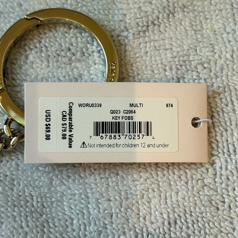 Kate spade lemon key fob